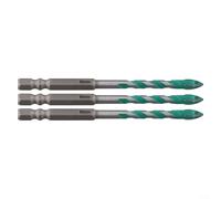Feeshoppher Carbide Four Edge Serrated Eccentric Drill Bit Set 3 Piece for Glass Wood Metal and Tiles Sizes 6mm 8mm 10mm and 12mm with Versatile Design for Dry or Wet Use in Home an(6mm)