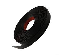 Feeshoppher Carpet Edge Strip TPE Floor Threshold Trim 10m Black for Seamless Transition Between Carpet and Hard Flooring with 3cm Width Reducing Trip Hazards in Doorways Hallways a