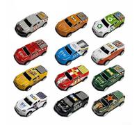 Feeshoppher Compact Alloy Pull Back Mini Car Models Engaging Toy for Indoor and Outdoor Fun (3pcs)