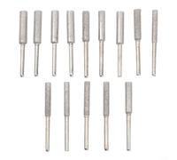 Feeshoppher Diamond Chainsaw Sharpener Set 4mm 4.8mm 5.5mm, 15pcs Portable Grinding Stone for Chainsaw Polishing and Maintenance, High Hardness Tool for Outdoor Garden Lo