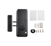 Feeshoppher Door Lock For TTLOCK For Smart Invisible Doorlocks ABS Black Cards APP Bluetooth-compatible For Unlocking