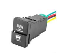 Feeshoppher Dual Push Switch Dual Push Switch Button LED Light Bar Control with Wire Kit for 4Runner Highlander RAV4 Yaris Land Cruiser Corolla