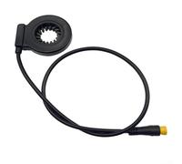 Feeshoppher Electric Bike PAS System 12 Magnets Speed Sensor Pulse Assist Pedal Assistant Sensor 3-Pin Waterproof Alloy Electric Bicycle Accessories Speed Sensor for E-Bike Bicycle Components