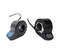 Feeshoppher Electric Scooter Finger Brake Throttle Accelerator Replacement for Ninebot E ES3 ES4, ABS Material Control Lever Handlebar Accessory, Black(Accelerator+Brake)