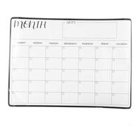 Feeshoppher Erasable Magnetic Monthly Calendar Planner Whiteboard for A3 Size Refrigerator Message Board with PET 29.7 x 42 cm Wet or Dry Wipe for Home Kitchen Office Organi