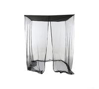 Feeshoppher Extra Large Outdoor Swing Chair Mesh Net Curtain with Zipper Closure and Water-Resistant Sunshade Canopy, Black Garden Protective Cover for Patio Relaxation, Enhanced Ai(205*125*205cm)