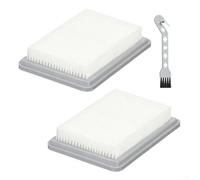 Feeshoppher Flat Pleated Filter for Bosch UniversalVac 18 Vacuum Cleaner with Integrated Pre-Filter, High-Efficiency Dust Capture, Washable Design, Includes Cleaning Brush (2/4 Pack(2 PACK)