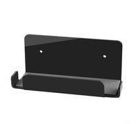 Feeshoppher For Nintendo Switch Dock Wall Mount Compact Acrylic Shelf for Clutter Gaming Experience (Is black)