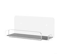 Feeshoppher For Nintendo Switch Dock Wall Mount Compact Acrylic Shelf for Clutter Gaming Experience (Is transparent)