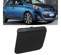 Feeshoppher Front Bumper Towing Tow Hook Eye Cover Cap ABS Material OEM Replacement Part 622A0 3HN0H Designed to Fit Micra K14 Model Years 2014 2015 2016 Exterior Accessory Protects To