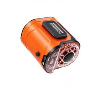 Feeshoppher Hands-Free Waist-Worn Fan with Five Adjustable Speeds and 3600mAh Rechargeable Battery, Lightweight ABS Body and Compact Size for Outdoor Activities, Clips to Waist or Wo(Orange)