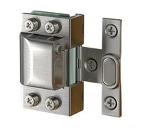 Feeshoppher Hydraulic Glass Door Hinge with U-Shaped Clip for 5-8mm Frameless Panels, Stainless Steel Slow-Close Buffer Mechanism for Residential and Commercial Wine Cabinet or Show(silver)