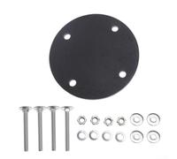 Feeshoppher Lawn Mower Roof Rack Backboard Kit with Lining for Ladder Tubes 1.5 Inch Circular or Square, Metal Backplate for Outdoor Off-Road Vehicle Load Support, Weather Resistant