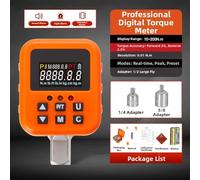 Feeshoppher LED Digital Torque Adapter 1/2 Inch Drive High Precision Torque Measurement Tool with Dual Units and Trace Modes Audible and Visual Alerts Automatic Off for P(10-200N.m)
