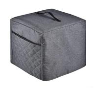 Feeshoppher Meat Slicer Cover with Organizer Bag 600D Oxford Fabric Waterproof Dustproof Protection Case with Side Pockets and Handle for Kitchen Appliances Grey 16x13x13 Inches