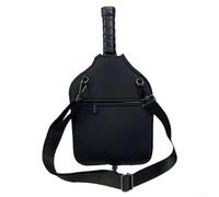 Feeshoppher Neoprene Pickleball Racket Cover, 9.4 x 12.2 inches, Black