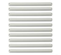 Feeshoppher Plastic Drawer Slides Set of 10 Drawer Runners Replacement Kit with Smooth Quiet Operation in White Black Brown, 180mm 235mm 298mm Sizes for Home Cabinet Repair and Upgra(White-235mm)