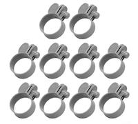 Feeshoppher Plastic Hose Clamps 1-1/4 Inch for Pool Equipment, Leakproof Seal for Above Ground Pools Hot Tubs Filter Pumps Sand Systems, Secure Connection No Tools Required (4 or 10(10ps)
