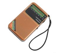 Feeshoppher Portable AM FM SW Radio with Rechargeable 1000mAh for battery and Type C Charging Small Transistor Design with 3W Speaker and Headphone Jack for Clear Private Listening for Walk