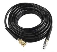 Feeshoppher Pressure Washer Extension Hose 3/8 Inch Steel for Braided Flexible Water Hose With Quick Connect Swivel For High Pressure Cleaner 2000 PSI(10M)