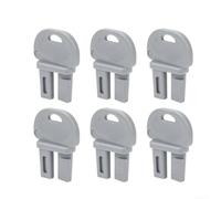 Feeshoppher Rat Bait Station Key 6pcs Plastic Replacement Tool for Pest Control Boxes Secure Outdoor Lock for access Tamper for proof Trap Maintenance Easy Turn Design