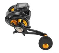 Feeshoppher Rechargeable Fishing Reel Digital Fishing Baitcasting Reel with Accurate Line Counter 6.3:1Gear Ratio Large Display 5+1Ball Bearings Max 10kg Brake Force Aluminum Spool for Rafting Fishing