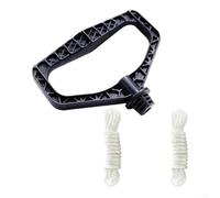 Feeshoppher Recoil Starter Handle with 145cm Pull Cord Rope for Lawn Mower Generator Trimmer Snowblower, Ergonomic Grip Start Handle Replacement Kit, 4mm Diameter, 1 Handle and 2 Ro