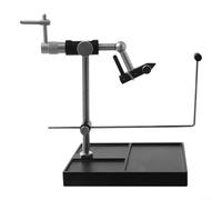 Feeshoppher Rotary Fly Tying Vise Tool Aluminum Alloy Base With Bobbin Holder 360 Degree Rotation For Making Fishing Flies Jigs Lures