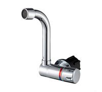 Feeshoppher RV Single Handle Hot and Cold Water Faucet with 360° Rotating Spout and Foldable Design, Thickened Brass Valve Core, Polished Multi-Layer Finish, Water-Saving Foaming No