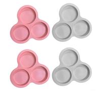 Feeshoppher Set of 2 Non Silicone Air Fryer Egg Pans for Baking Muffins Pancakes Cupcakes and Small Hamburgers Heat Resistant from Minus 40 to 230 Degrees Dishwasher Safe (4)