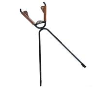 Feeshoppher ShineTrip Camping Fire Poker, 44cm Carbon Steel Fireplace Tool with 8mm Diameter and Leather Case, Outdoor BBQ Log Grabber for Hiking and Picnic, Brown