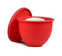 Feeshoppher Silicone Blender Bowl Liner for Tilt Head 5 Quart Stand Mixer Red Black White Non Slip Insert Fits Mixing Bowl Prevents Movement Enhances Stability Reduces Vibrations M(A Red)