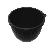 Feeshoppher Silicone Bowl Liner Insert for Stand Mixer Baking Accessory Set of Three Nonstick Heat Resistant from Minus Forty to Two Hundred Forty Celsius with Pour(black)
