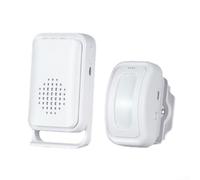 Feeshoppher Smart Doorbell Sensor with Vibration Reminder and Automatic Lighting, Multiple Customizable Welcome Sounds Including Dog Barking Alarm or Music, Color-Coded Alerts to Di