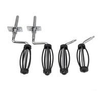 Feeshoppher Stainless Steel BBQ Handle with 12mm Thread for Traeger Smokers and Pits, Heat Resistant Grill Replacement Part for Outdoor Cooking, Long Handle Design for Safe Grip(2 2 B)