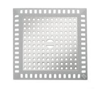 Feeshoppher Stainless Steel Shower Drain Cover Hair Catcher with Silicone Edge Round or Square Design for Clogs in Bathroom Bathtub Kitchen Laundry Room and Sink Fits Most Dra(Square)