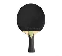 Feeshoppher Table Tennis Racket 7 Ply Wood Bat with FL Long Handle, Medium Hardness Sponge for Fast Speed and Strong Control, All-Round Type Pong Paddle with Carry Bag, Pink(Green)