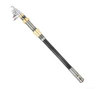 Feeshoppher Telescopic Fishing Rod 1.8m-2.4m, Portable Sea Surf Casting Pole Collapsed to 44cm, Carbon Fiber Travel Rod for Saltwater Rock Boat and Heavy Freshwater Fishing(1.8M Gray)
