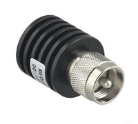 Feeshoppher UHF PL259 Male Dummy Load 50 Ohm RF Coaxial Termination 0-1GHz 5-100W for SO-239 Socket Aluminum Alloy Black(5W)