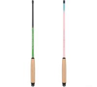 Feeshoppher Ultra Light Telescopic Fishing Rod for Stream Fishing, Portable Collapsible Pole with Soft Action Tip for Beginners, Glass Fiber Reinforced Plastic, 1.2m to 2.4m Adjusta(2.4 Meters Pink)