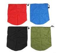 Feeshoppher Ultralight Drawstring Stuff Sack 4-Pack, 400T Nylon Compression Storage Bags for Sleeping Bag Down Jacket Camping Hiking Travel, Mix Color 3L 5L 8L Options(set2 5L)