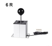 Feeshoppher USB Emulator Gear Shifter for Logitech G29 G27 G25 G920 and T300RS GT - Metal Racing Simulator Shifter with 6+R 7+R Layout, 18×18×15 cm(6-speed)