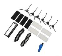 Feeshoppher Vactidy Robot Vacuum Cleaner Replacement Kit Includes 6 Side Brushes 2 Main Roller Brushes 4 High Efficiency Filters Cleaning Brush And Cover for Maintaining Optimal Suctio