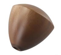 Feeshoppher Walnut Wood Manual Coffee Grinder Handle Head Replacement Accessory Smooth Polished Finish Fits Most 6mm Aperture Hand Grinder Handles Brown Wooden Coffee Mill Part for Home