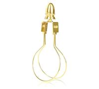 FEESHOW 2pcs Lamp Shade Holder Light Bulb Clip Adapter Clip on Finial and Lampshade Levellers for Sleepwear 1pc Gold One Size