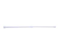 FEESHOW 2pcs Tension Rods, Expandable Spring Curtain Rods Tension Cupboard Rods for Bathroom Closet Bookshelf White 30-50cm