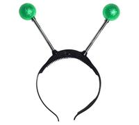 FEESHOW Adults Kids Antenna Luminous Headband Halloween Christmas Head Boppers for Party Supplies Costume Accessory Green One Size