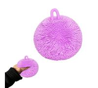 FEESHOW Calming Sensory Balls for Autistic Children Adult Fuzz Squishy Stress Ball Soft Silicone Food Fidgets Light Purple One Size