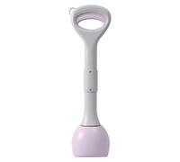 FEESHOW Dog Poop Picker Toothed Foldable Scooper for Fast Grass Yard Cleanup Portable Pet Waste Cleaning Tool Purple One Size