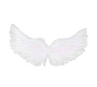 FEESHOW Feather Angel Wings Halloween Carnival Party Decoration Photography Props Type A White Medium